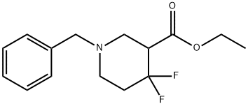 N-苄基-4,4-二氟-3-哌啶甲酸乙酯, 1303974-56-2, 结构式