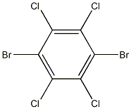 Benzene,1,4-dibromo-2,3,5,6-tetrachloro- Structure