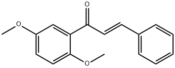 (2E)-1-(2,5-dimethoxyphenyl)-3-phenylprop-2-en-1-one Struktur