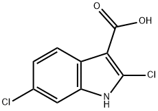 2,6-dichloro-1H-indole-3-carboxylic acid Struktur