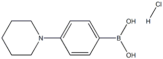 (4-(哌啶-1-基)苯基)硼酸盐酸盐,1310147-83-1,结构式