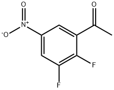 1-(2,3-二氟-5-硝基苯基)乙-1-酮, 1310349-62-2, 结构式