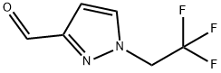 1-(2,2,2-トリフルオロエチル)-1H-ピラゾール-3-カルブアルデヒド 化学構造式