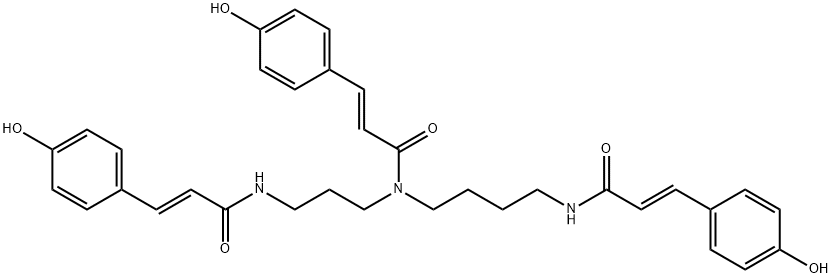 tricoumaroyl spermidine Struktur
