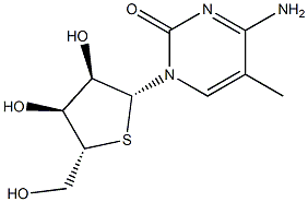 5-Methyl-4'-thiocytidine 化学構造式