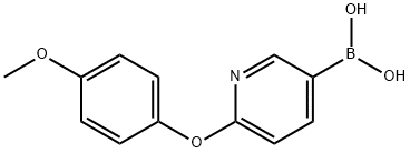 (6-(4-methoxyphenoxy)pyridin-3-yl)boronic acid Structure