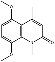 5,8-Dimethoxy-1,4-dimethyl-1H-quinolin-2-one 结构式