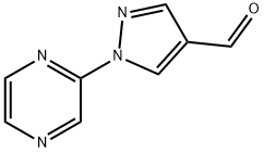 1-(pyrazin-2-yl)-1H-pyrazole-4-carbaldehyde Struktur