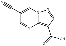 6-CYANOPYRAZOLO[1,5-A]PYRIMIDINE-3-CARBOXYLIC ACID Struktur