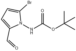 TERT-BUTYL (2-BROMO-5-FORMYL-1H-PYRROL-1-YL)CARBAMATE Structure