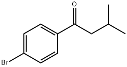 1-(4-ブロモフェニル)-3-メチルブタン-1-オン 化学構造式