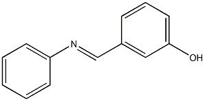 Phenol, 3-[(phenylimino)methyl]- Structure