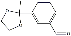 Benzaldehyde, 3-(2-methyl-1,3-dioxolan-2-yl)- Structure