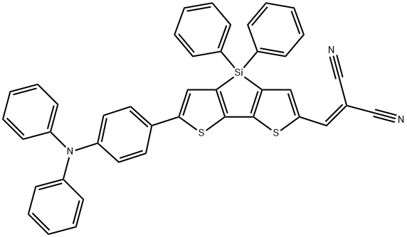 2-(6-(4-(diphenylamino)phenyl)-4,4'-diphenyl-dithieno[3,2-b :2',3'-d ]silol-2-yl)-methylene-malononitrile|2-(6-(4-(二苯氨基)苯基)-4,4'-二苯基二硫代[3,2-B:2',3'-D]硅氧基-2-基)-亚甲基丙二腈