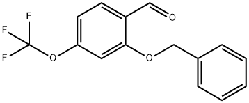 2-(苯基甲氧基)-4-(三氟甲氧基)苯甲醛, 1321963-80-7, 结构式