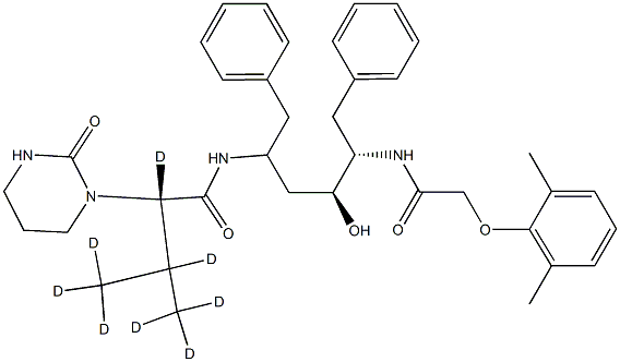 Lopinavir-d8,1322625-54-6,结构式