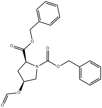 (2S,4S)-4-(formyloxy)-1,2-pyrrolidinedicarboxylic acid 1,2-bis(phenylmethyl ester),132592-06-4,结构式