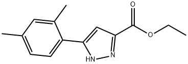 ethyl 5-(2,4-dimethylphenyl)-1H-pyrazole-3-carboxylate Struktur