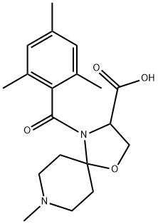 1326810-62-1 8-methyl-4-(2,4,6-trimethylbenzoyl)-1-oxa-4,8-diazaspiro[4.5]decane-3-carboxylic acid