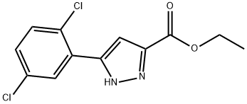 ethyl 5-(2,5-dichlorophenyl)-1H-pyrazole-3-carboxylate Struktur