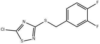 5-chloro-3-{[(3,4-difluorophenyl)methyl]sulfanyl}-1,2,4-thiadiazole, 1326812-58-1, 结构式