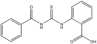 2-(benzoylthiocarbamoylamino)benzoic acid Structure