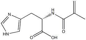 L-Histidine, N-(2-methyl-1-oxo-2-propenyl)- Structure