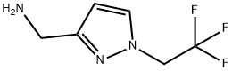 1-[1-(2,2,2-trifluoroethyl)-1H-pyrazol-3-yl]methanamine Structure