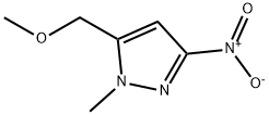 5-(甲氧基甲基)-1-甲基-3-硝基-1H-吡唑, 1328640-84-1, 结构式