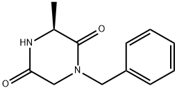 (S)-1-BENZYL-3-METHYLPIPERAZINE-2,5-DIONE 结构式
