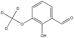2-hydroxy-3-(trideuteriomethoxy)benzaldehyde Struktur