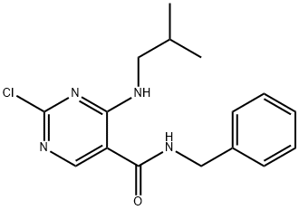 N-benzyl-2-chloro-4-(isobutylamino)pyrimidine-5-carboxamide,1332708-05-0,结构式