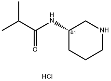 (S)-N-(piperidin-3-yl)-2-methylpropanamide hydrochloride Struktur