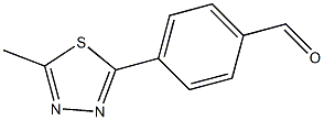 4-(5-methyl-1,3,4-thiadiazole-2-yl)benzaldehyde 结构式