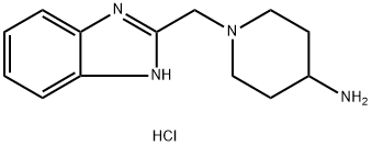 1-(1H-1,3-benzodiazol-2-ylmethyl)piperidin-4-amine trihydrochloride Struktur