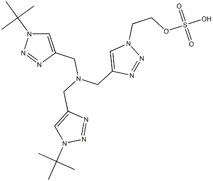 2-(4-((bis((1-(tert-butyl)-1H-1,2,3-triazol-4-yl)methyl)amino)methyl)-1H-1,2,3-triazol-1-yl)ethyl hydrogen sulfate Structure