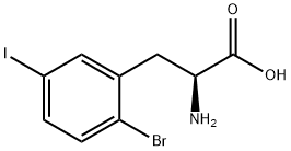 2-Bromo-5-iodo-L-phenylalanine Struktur