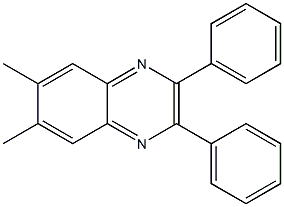 6,7-dimethyl-2,3-diphenylquinoxaline Struktur