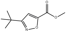 5-Isoxazolecarboxylic acid, 3-(1,1-dimethylethyl)-, methyl ester Structure