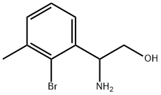 2-AMINO-2-(2-BROMO-3-METHYLPHENYL)ETHAN-1-OL Struktur