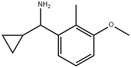 CYCLOPROPYL(3-METHOXY-2-METHYLPHENYL)METHANAMINE,1337152-01-8,结构式