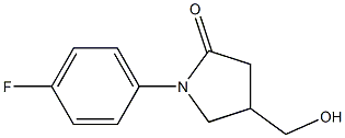 1-(4-fluorophenyl)-4-(hydroxymethyl)pyrrolidin-2-one Structure