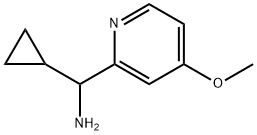 Cyclopropyl(4-methoxypyridin-2-yl)methanamine 化学構造式