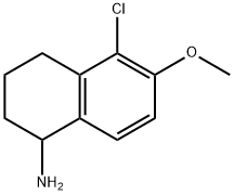 5-CHLORO-6-METHOXY-1,2,3,4-TETRAHYDRONAPHTHALEN-1-AMINE 结构式