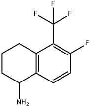 6-FLUORO-5-(TRIFLUOROMETHYL)-1,2,3,4-TETRAHYDRONAPHTHYLAMINE 结构式