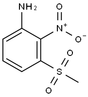 3-(Methylsulfonyl)-2-nitroaniline, 1338483-42-3, 结构式
