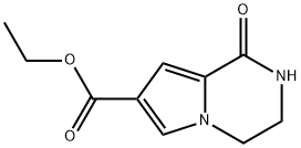 ethyl 1-oxo-1H,2H,3H,4H-pyrrolo[1,2-a]pyrazine-7-carboxylate Struktur
