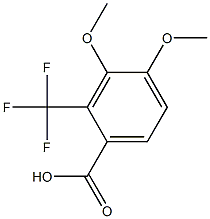 3,4-Dimethoxy-2-(trifluoromethyl)benzoic acid 结构式
