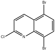 5,8-dibromo-2-chloroquinoline Structure