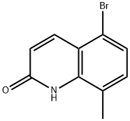 5-bromo-8-methylquinolin-2-ol, 1339536-64-9, 结构式
